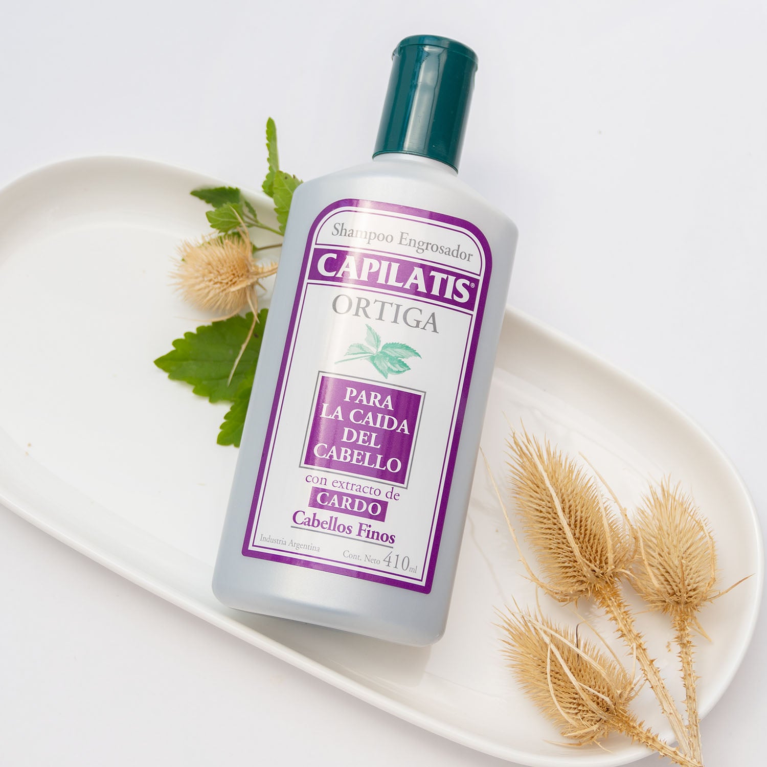 Shampoo Engrosador Ortiga con extracto de Cardo, Línea Ortiga - Image 1