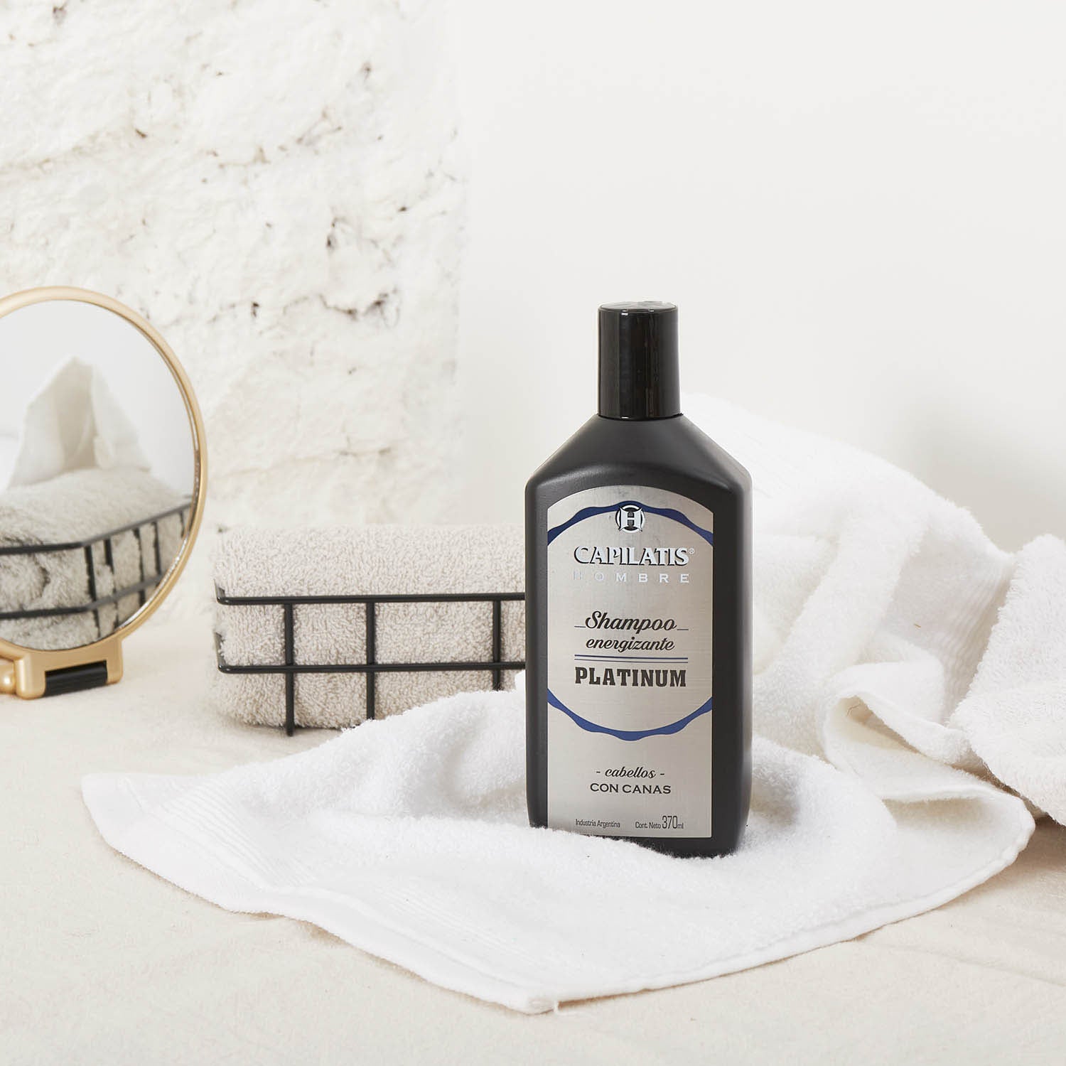 Shampoo Energizante Platinum, Línea Hombre - Image 1