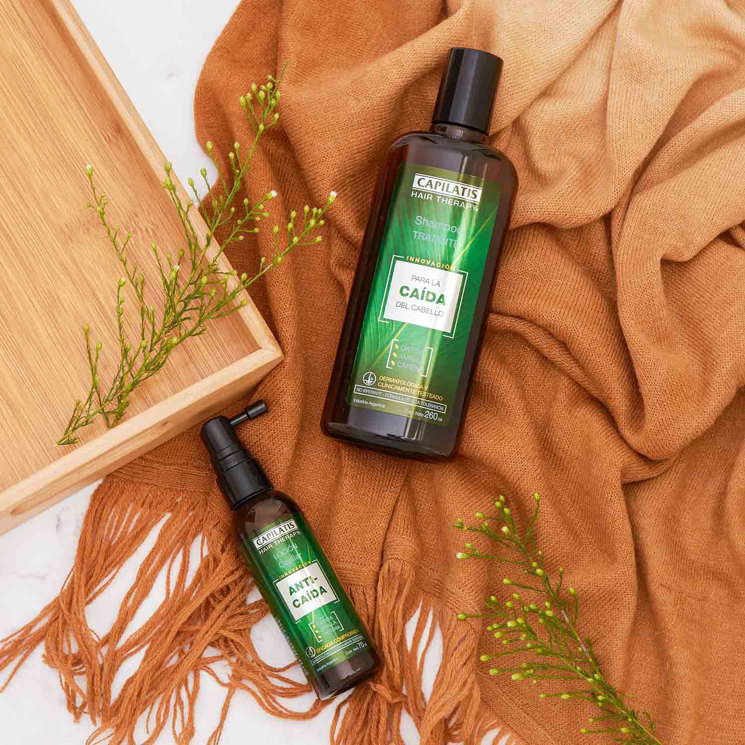 Shampoo Tratante con Ortiga, Jarilla y Cafeína, Línea Anti-Caída - Image 3