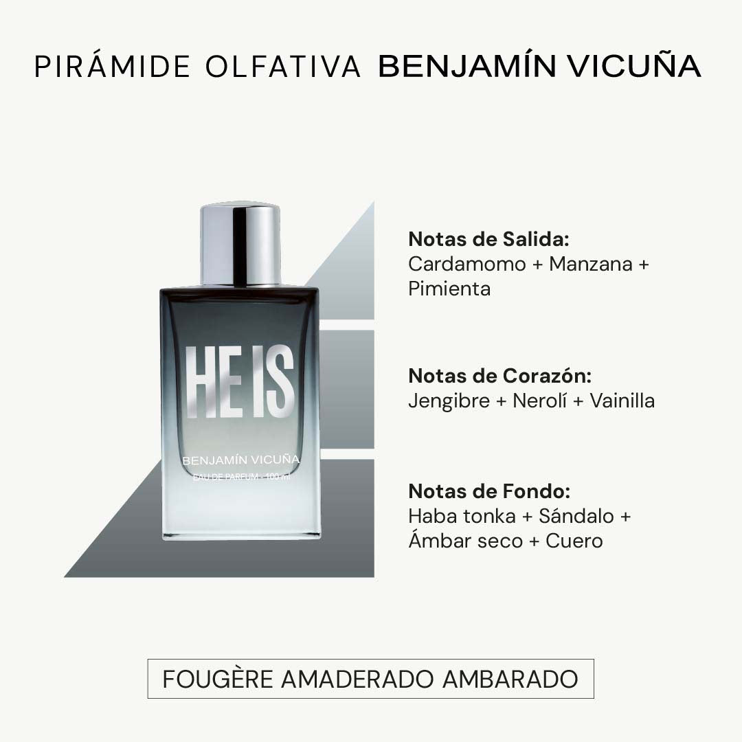 Perfume Hombre Benjamín Vicuña HE IS 100ML