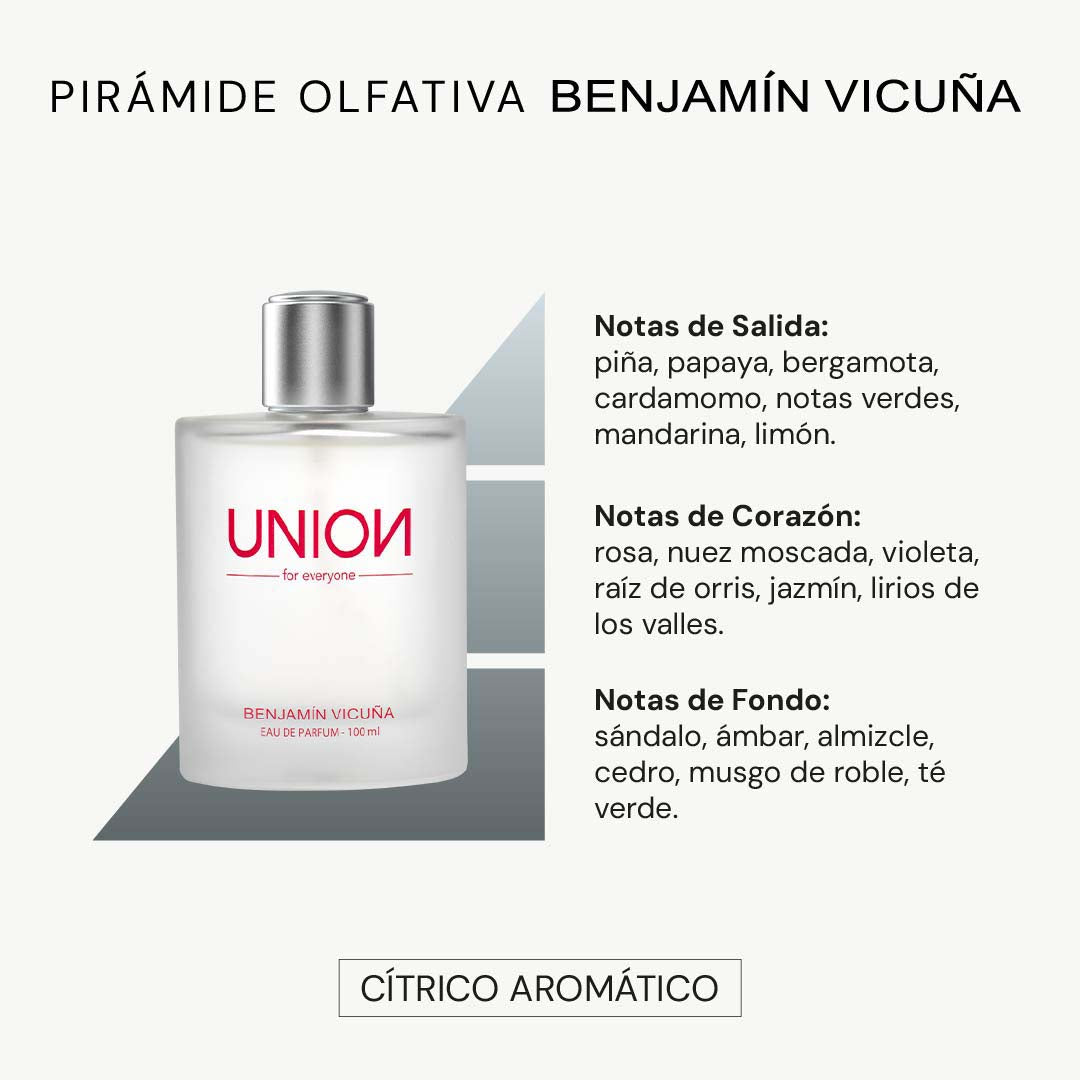 Perfume Unisex Benjamín Vicuña Union 100ML
