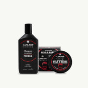 Set Shampoo Energizante Fuerza y Pomada Pelo & Barba
