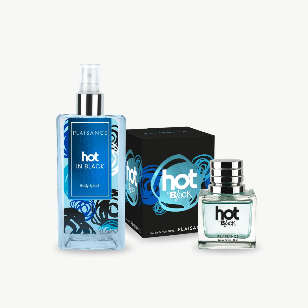 Set Perfume + Body Splash Mujer Hot in Black