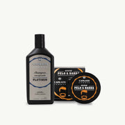 Set Shampoo Energizante Platinum y Cera Pelo & Barba