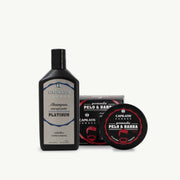 Set Shampoo Energizante Platinum y Pomada Pelo & Barba
