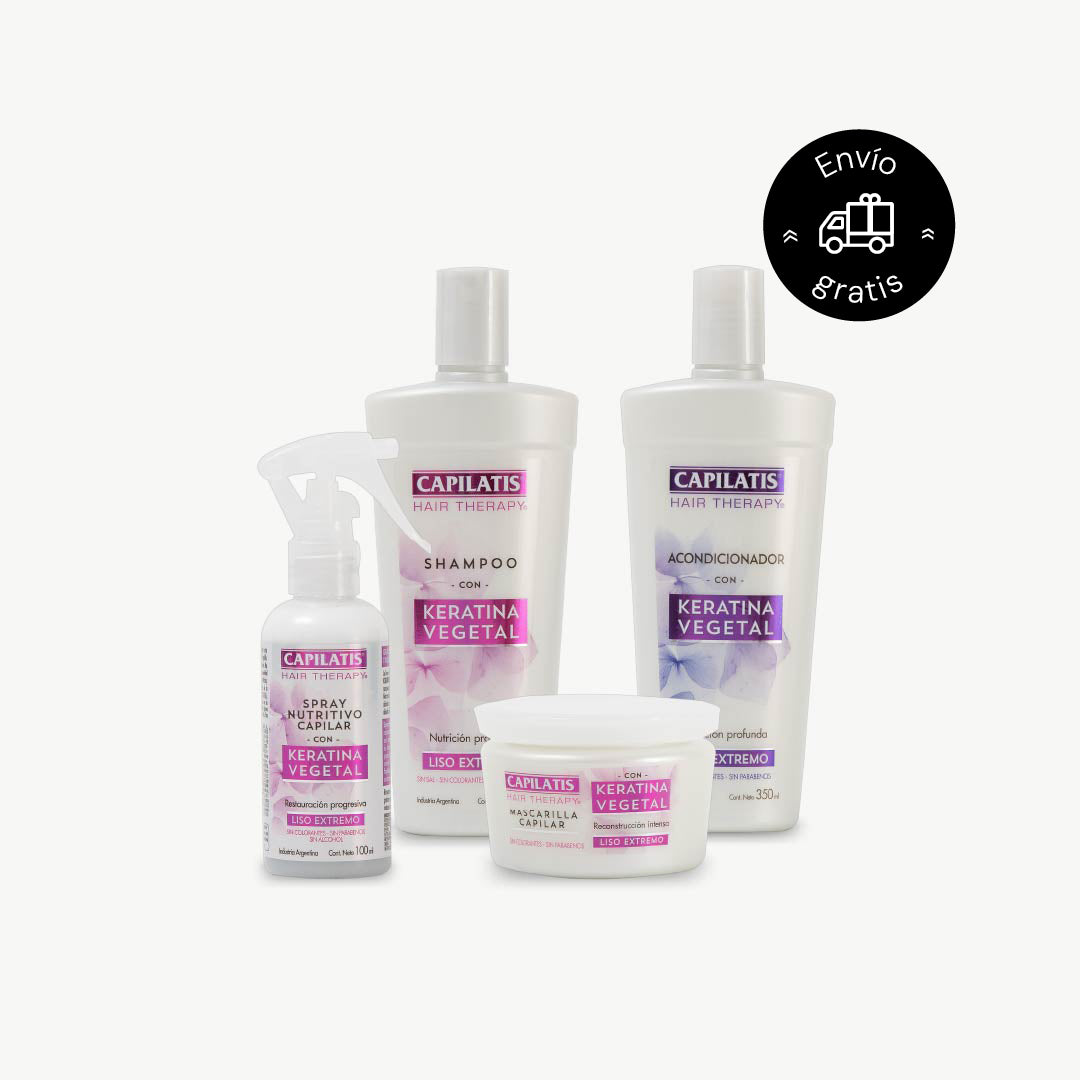 Set Línea Keratina Vegetal 4 pasos