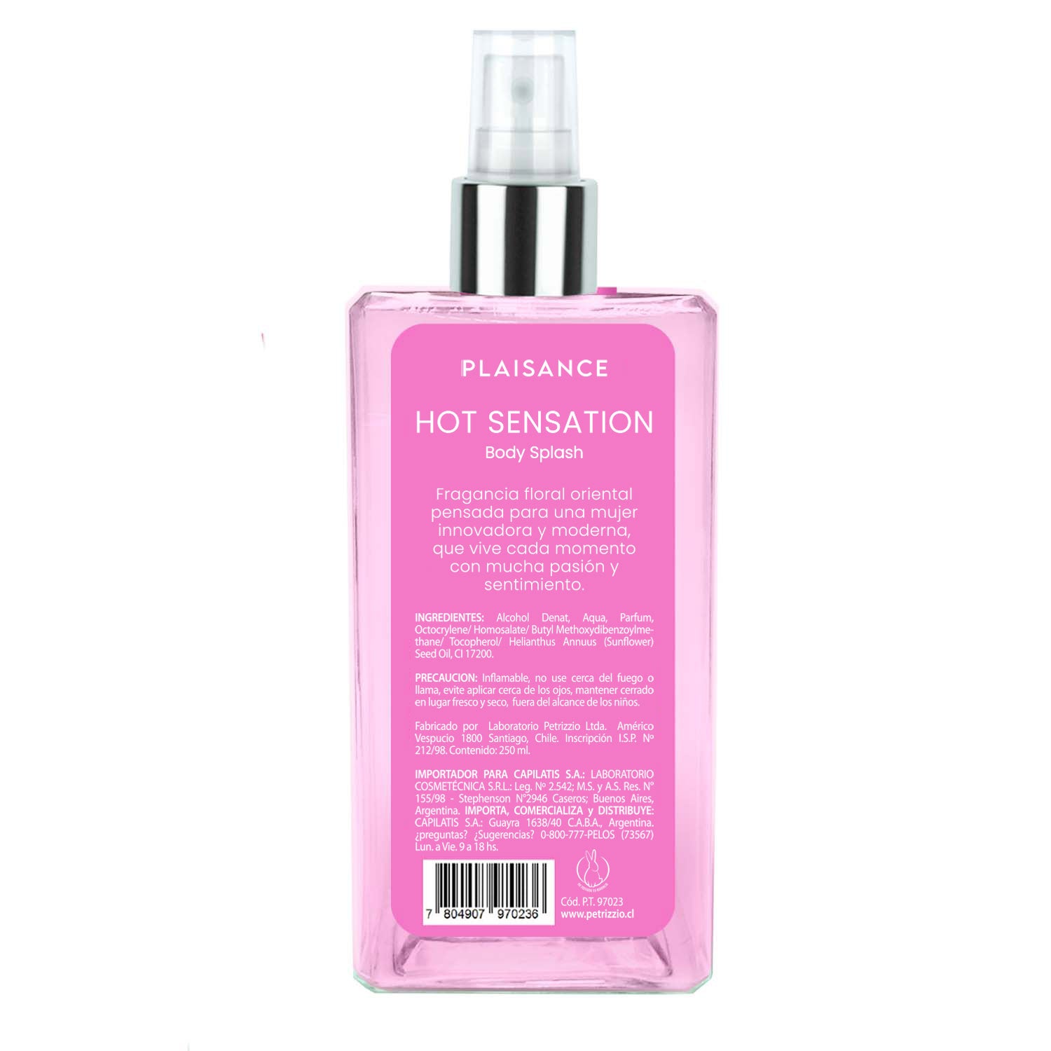Body Splash Hot Sensation 250 Ml